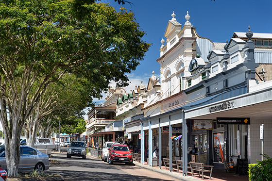 Childers Town Buildings People